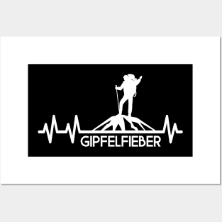 Gipfelfieber Bergsteiger Wanderer Bergwandern Puls Posters and Art